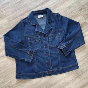Vintage 90s Bill Blass Denim Shirt Jacket Shacket